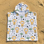 Lions Kid's Hooded Towel Poncho