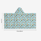 Classic Aussie Food Icons Kids Wrap Hooded Towel Poncho