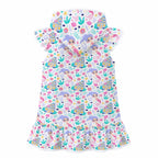 Mermaid World Girl's Hooded Beach Cover-Up