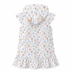 Paw Print Girl's Hooded Beach Cover-Up