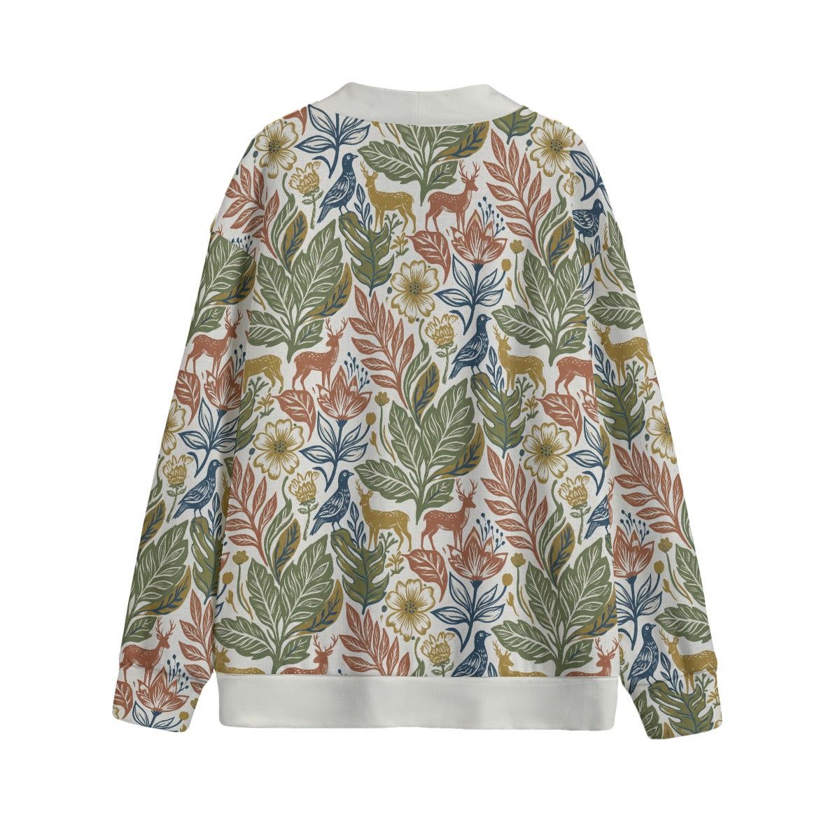 Wild And Free Unisex V-neck Cardigan With Button Closure