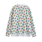 Colourful Cassette Tapes Unisex V-neck Cardigan With Button Closure