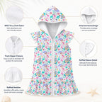 Mermaid World Girl's Hooded Beach Cover-Up