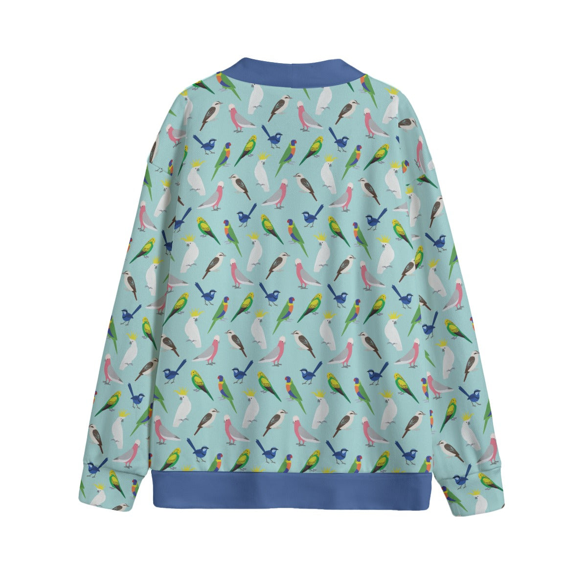 Australian Birds Unisex V-neck Cardigan With Button Closure