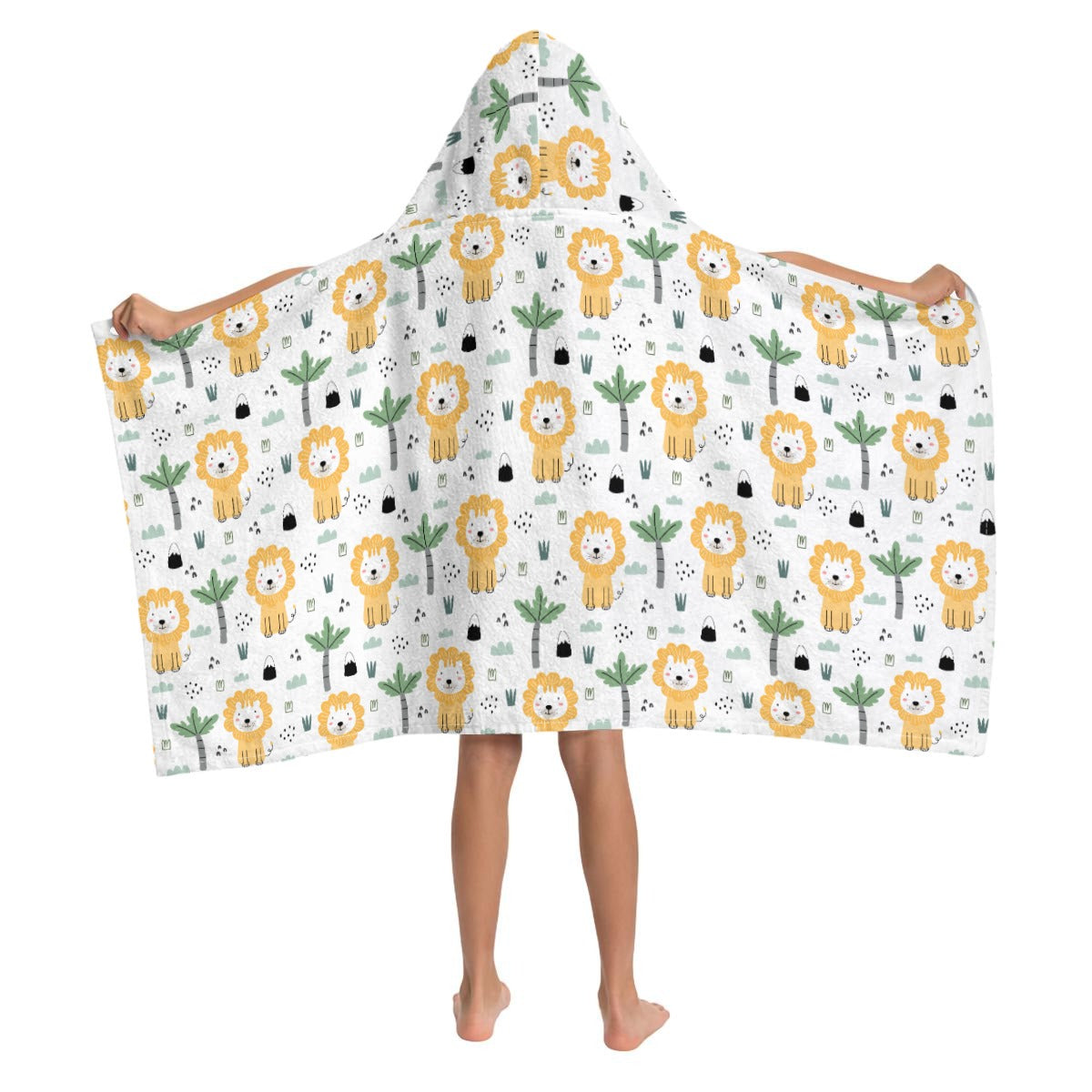 Lions Kids Wrap Hooded Towel Poncho