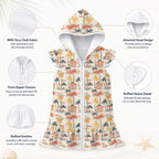 Beach Shack Girl's Hooded Beach Cover-Up