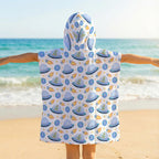 UFO's Kid's Hooded Towel Poncho