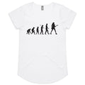 Guitarist Evolution - Womens Scoop Neck T-Shirt White