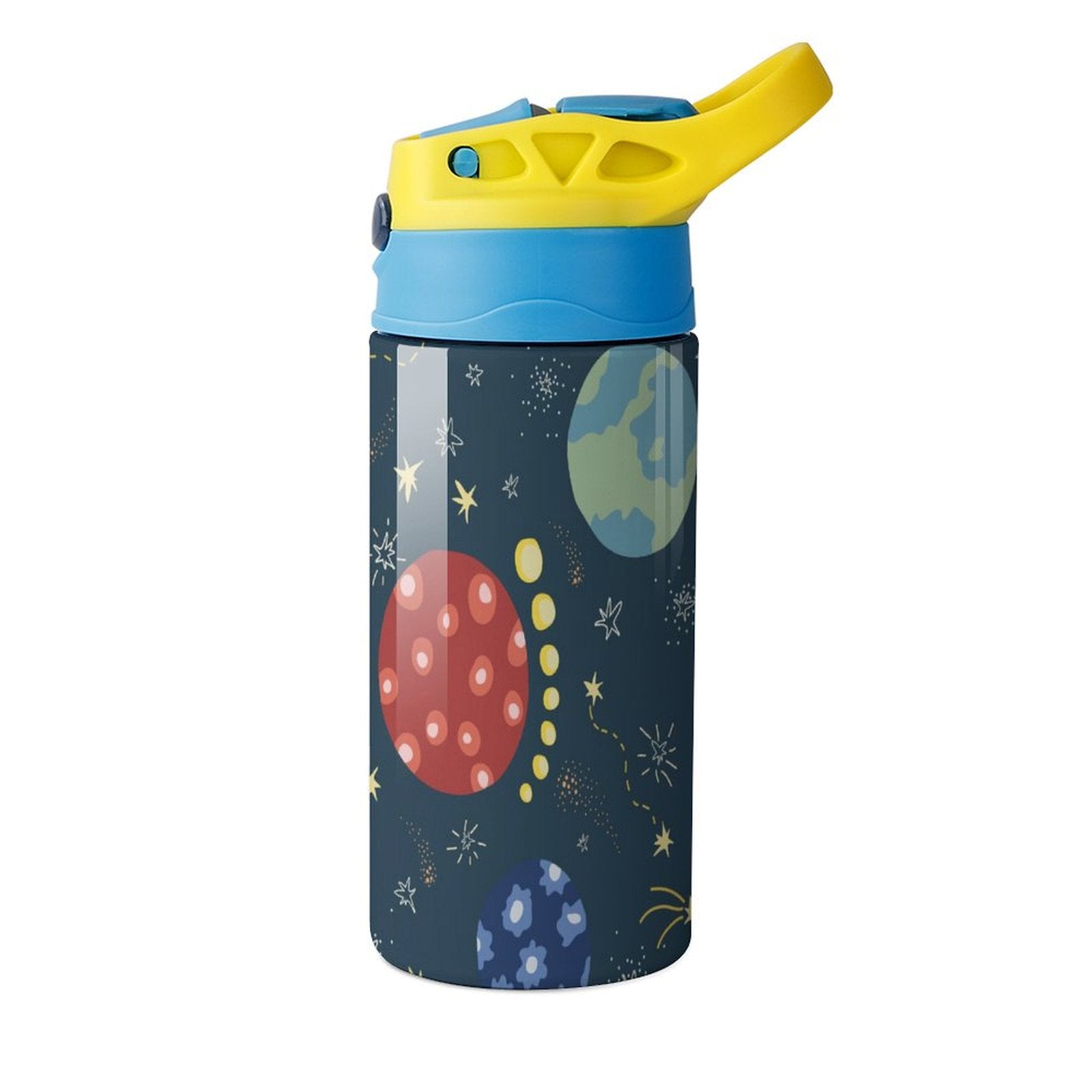 Space And Rocket Ship - Little Kids Water Bottle Little Kids Water Bottle Printed Offshore Space
