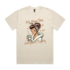 My Alone Time Is For Everyone's Safety AS Colour Heavy Faded Tee Unisex Faded ecru Heavy Faded T-shirt Printed In Australia