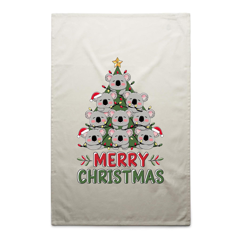 Koala Christmas Tree - AS Colour Tea Towel
