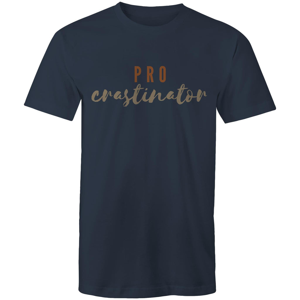 Procrastinator - Mens T-Shirt Navy Mens T-shirt Printed In Australia