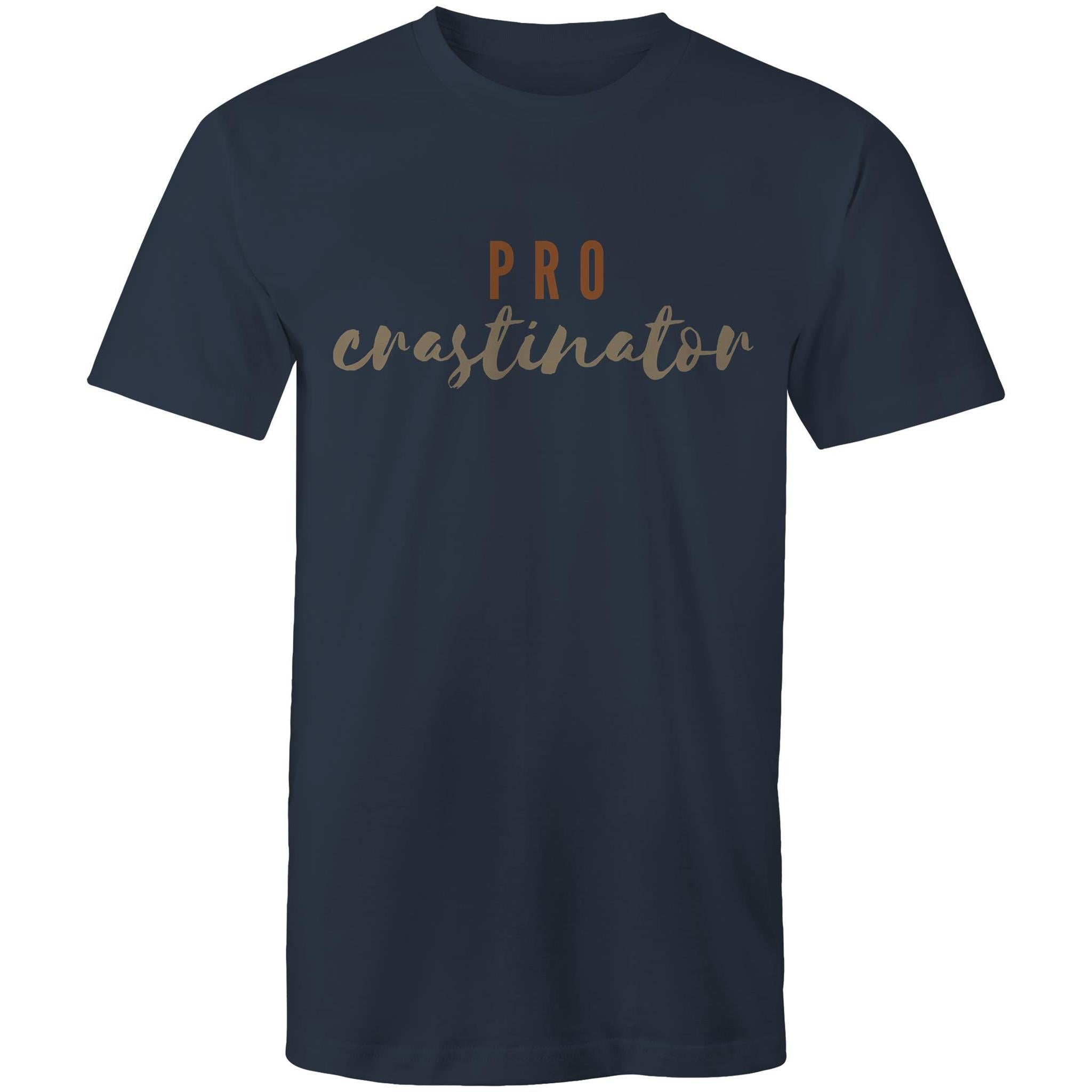 Procrastinator - Mens T-Shirt Navy Mens T-shirt Printed In Australia