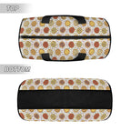 Round Pizzas On White Duffle Bag Duffle Bag Printed Offshore
