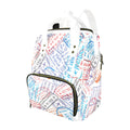 Travel Stamps - Multi-Function Backpack, Nappy / Diaper Bag
