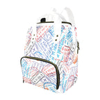 Travel Stamps - Multi-Function Backpack, Nappy / Diaper Bag