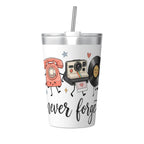 Never Forget Retro Small Stainless Steel Travel Mug Cup 12oz/350ml