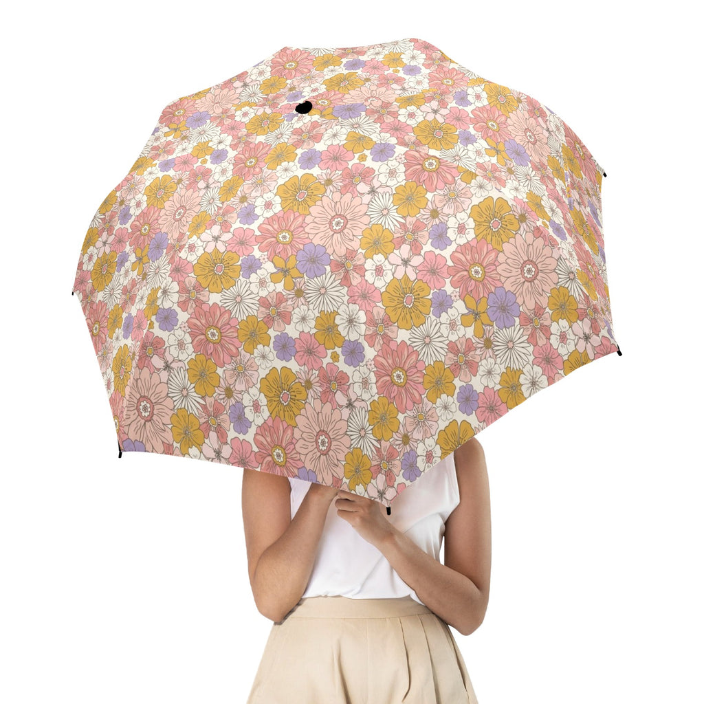 Faded Floral Umbrella Umbrella Plants Printed Offshore
