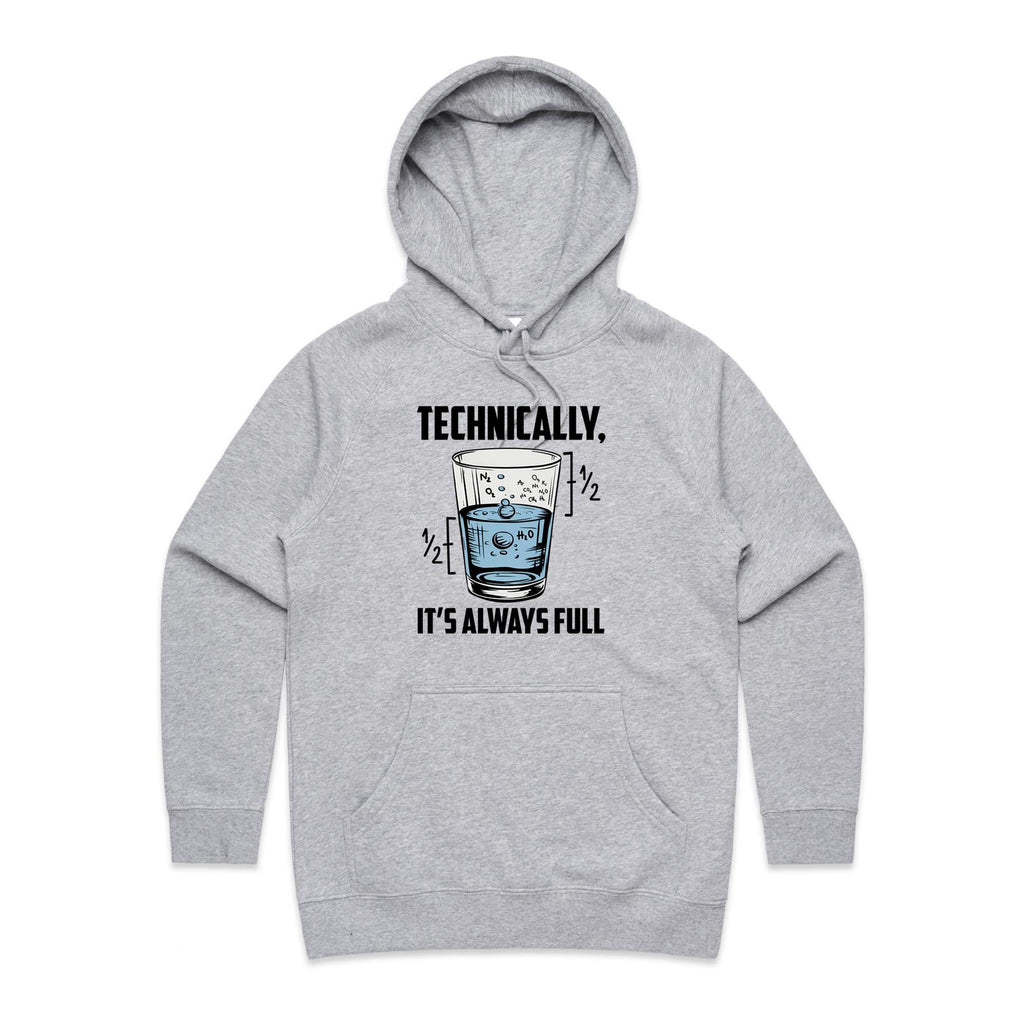 Glass Half Full Women's AS Colour Hoodie