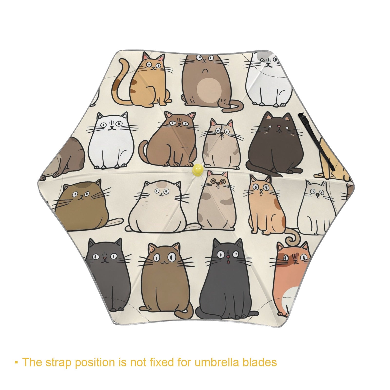 Lots Of Cats Kids Safe Round Corner Umbrella Kids Safe Round Corner Umbrella animal Printed Offshore