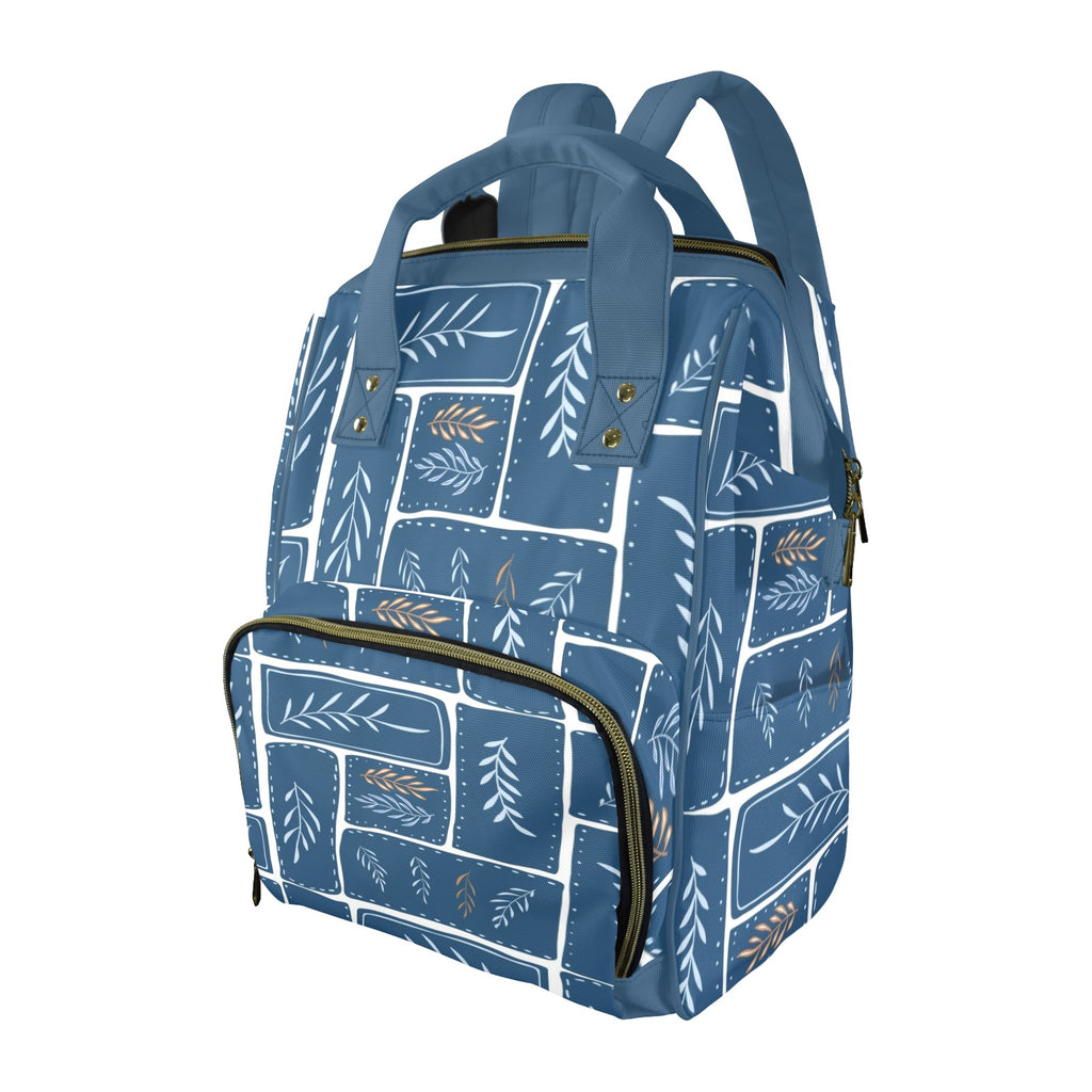 Leaf Tiles - Multi-Function Backpack, Nappy / Diaper Bag