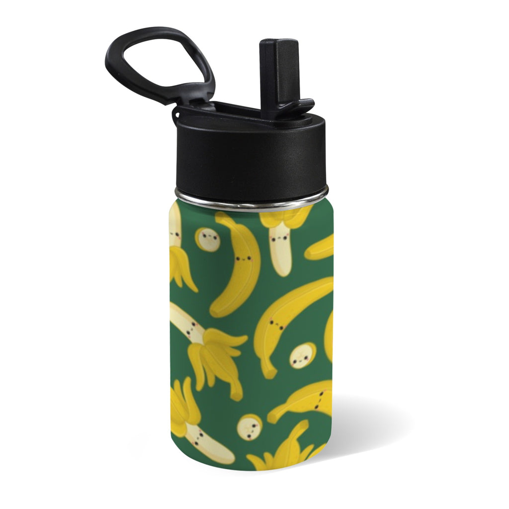 Happy Bananas 12oz Kids Water Bottle with Straw Lid