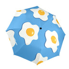 Fried Eggs - Semi-Automatic Foldable Umbrella (Model U12) One Size Semi-Automatic Foldable Umbrella (U12)