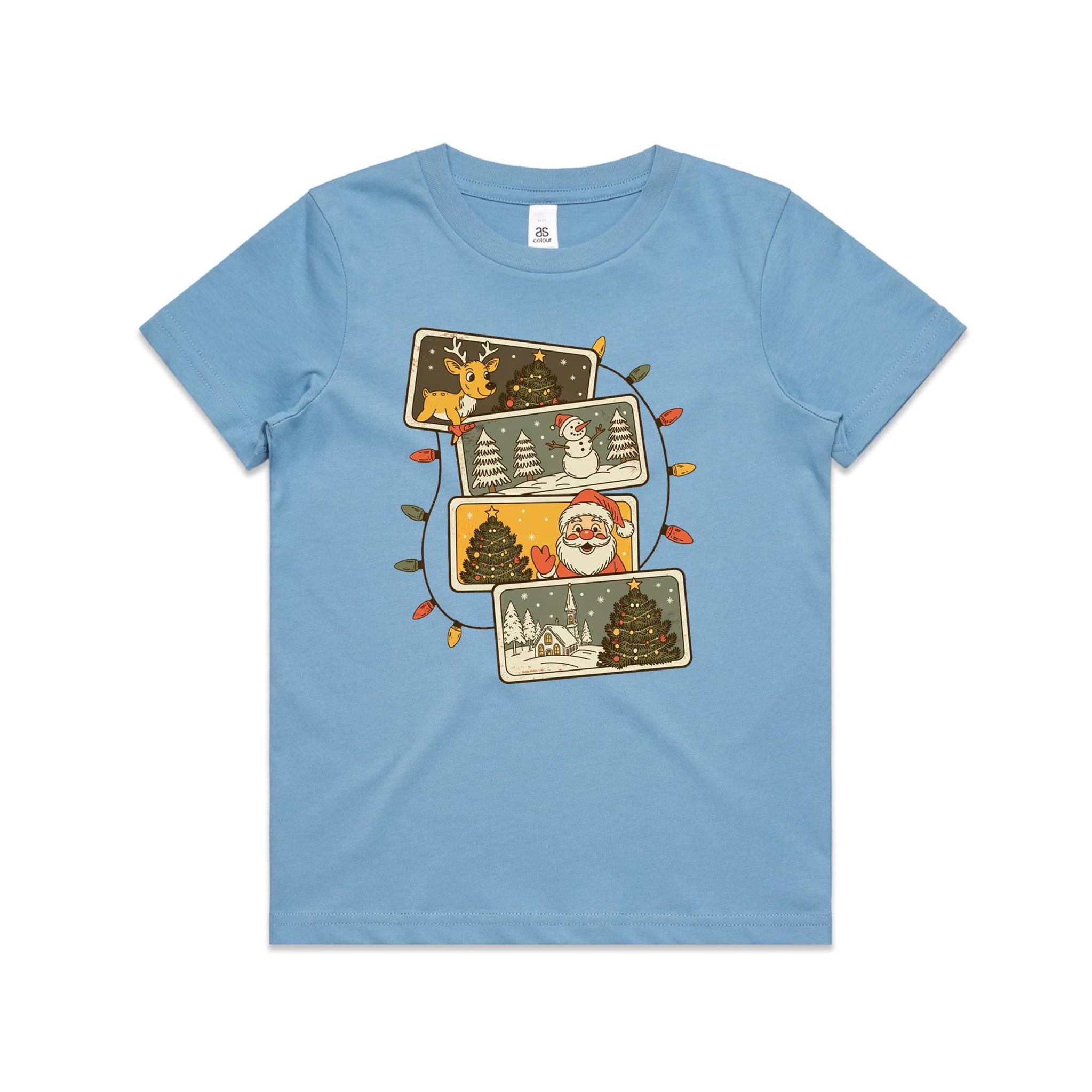 Retro Christmas Cards - Kids Youth T-shirt