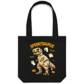 Spookysaurus, Halloween Dinosaur Canvas Tote Bag Default Title Tote Bag Halloween Printed In Australia