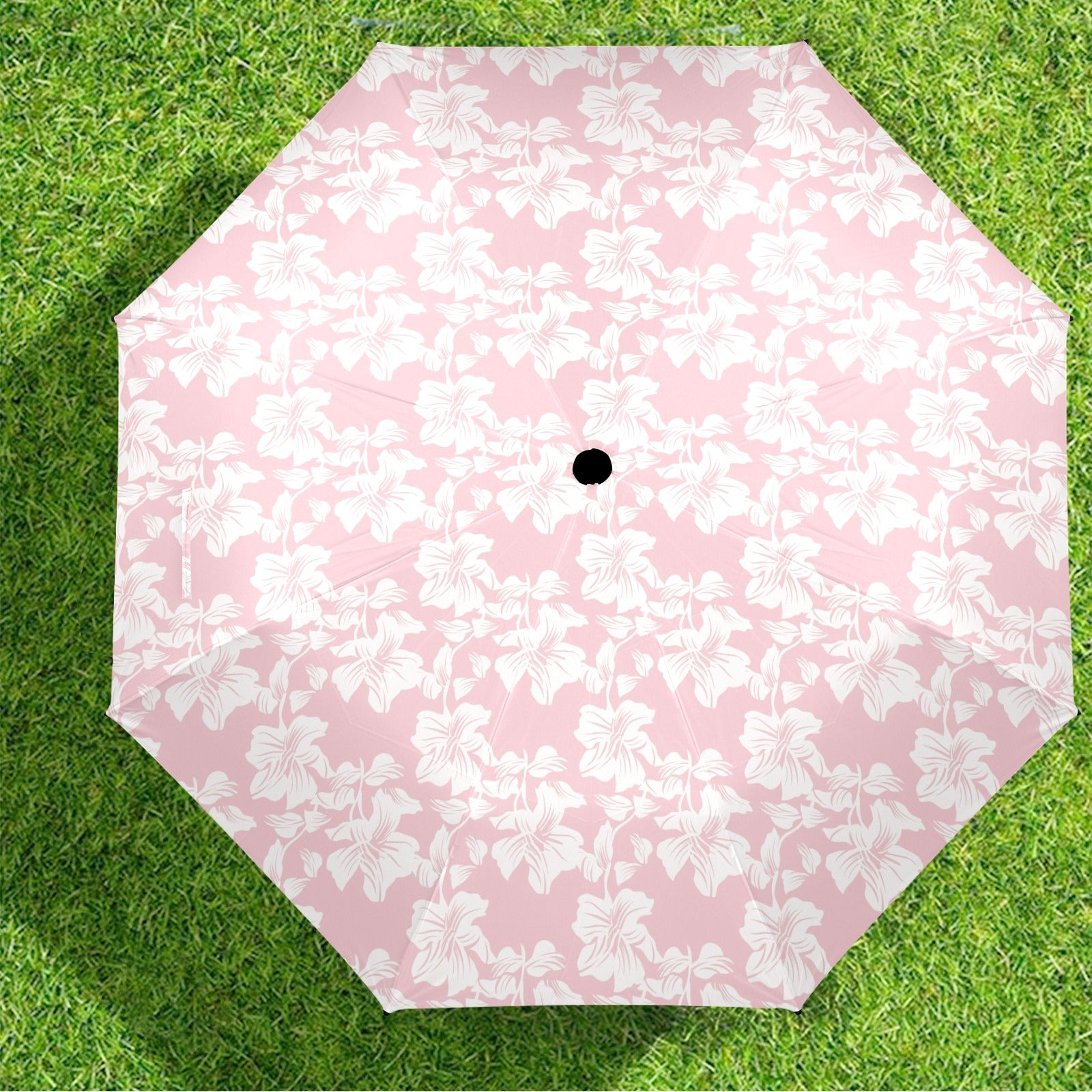Pink Hawaiian Floral Umbrella Umbrella Plants Printed Offshore
