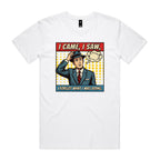 I Came, I Saw, I Forgot What I Was Doing, Retro Gentleman Men's AS Colour T-shirt White Mens T-shirt comic Dad Printed In Australia