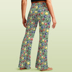 Pool Balls High Waist Crossover Tummy Control Flare Leggings High Waist Flare Leggings Games Printed Offshore