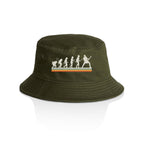 Guitarist Evolution - AS Colour Bucket Hat Army One Size As Colour Bucket Hat Music Printed In Australia