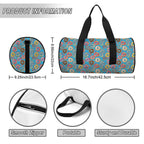 Doughnuts On Blue Duffle Bag Duffle Bag Printed Offshore