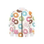 Colourful Donuts Kids Bomber Jacket XL Kids Bomber Jacket Food Printed Offshore