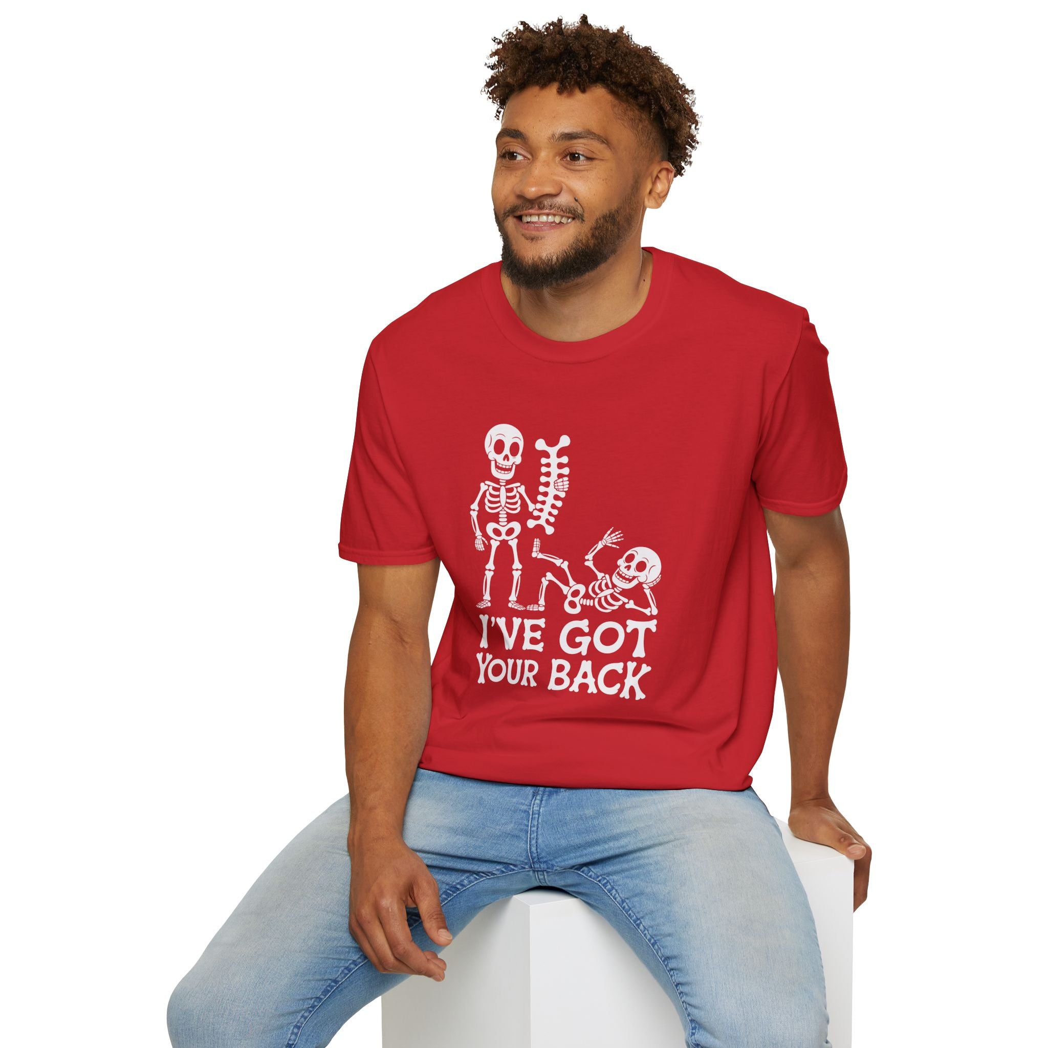 Skeleton, I've Got Your Back - Unisex Softstyle T-Shirt