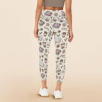 Books And Coffee - Women's High Waist Pockets Yoga Leggings