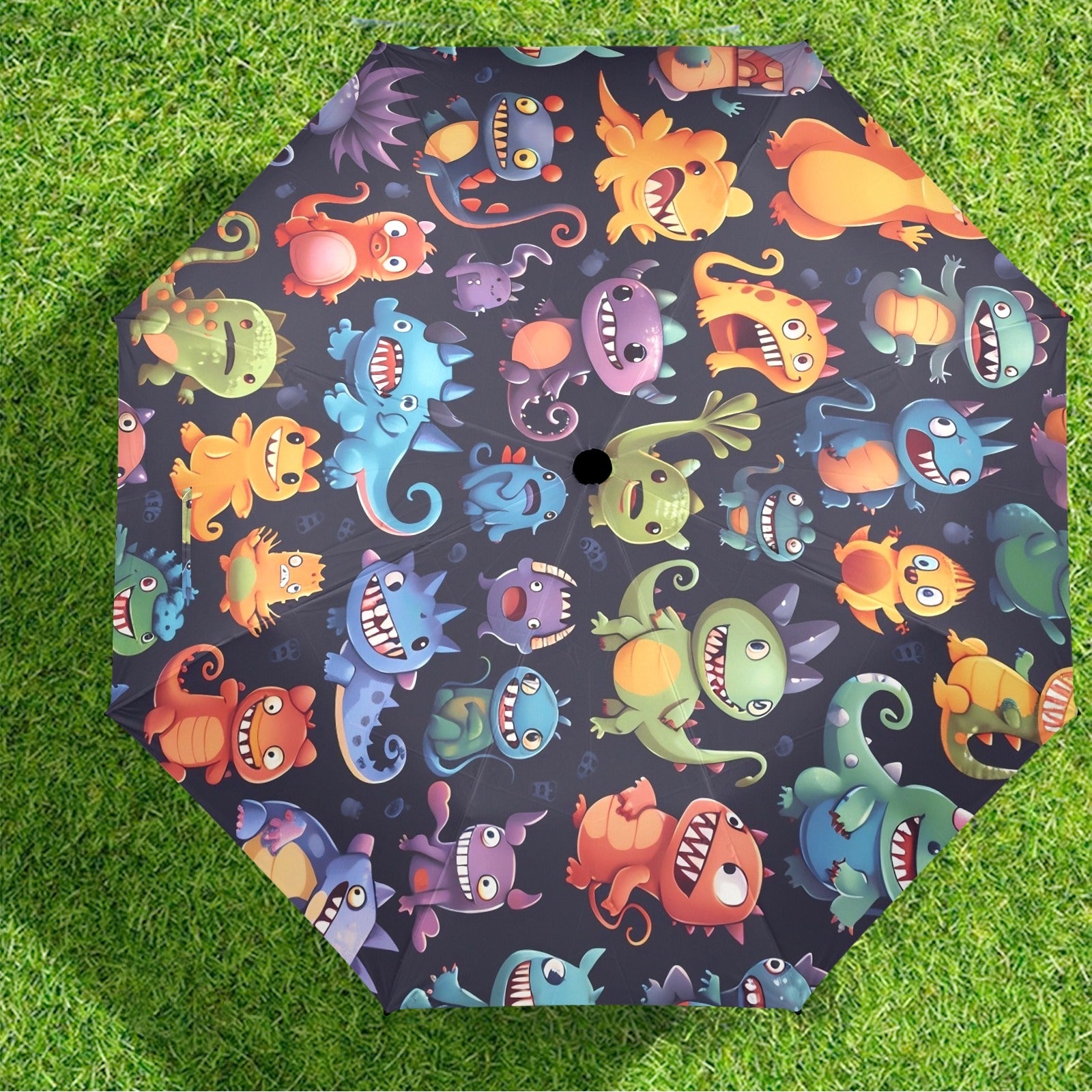 Monster Mania - Semi-Automatic Foldable Umbrella (Model U12) Semi-Automatic Foldable Umbrella (U12)