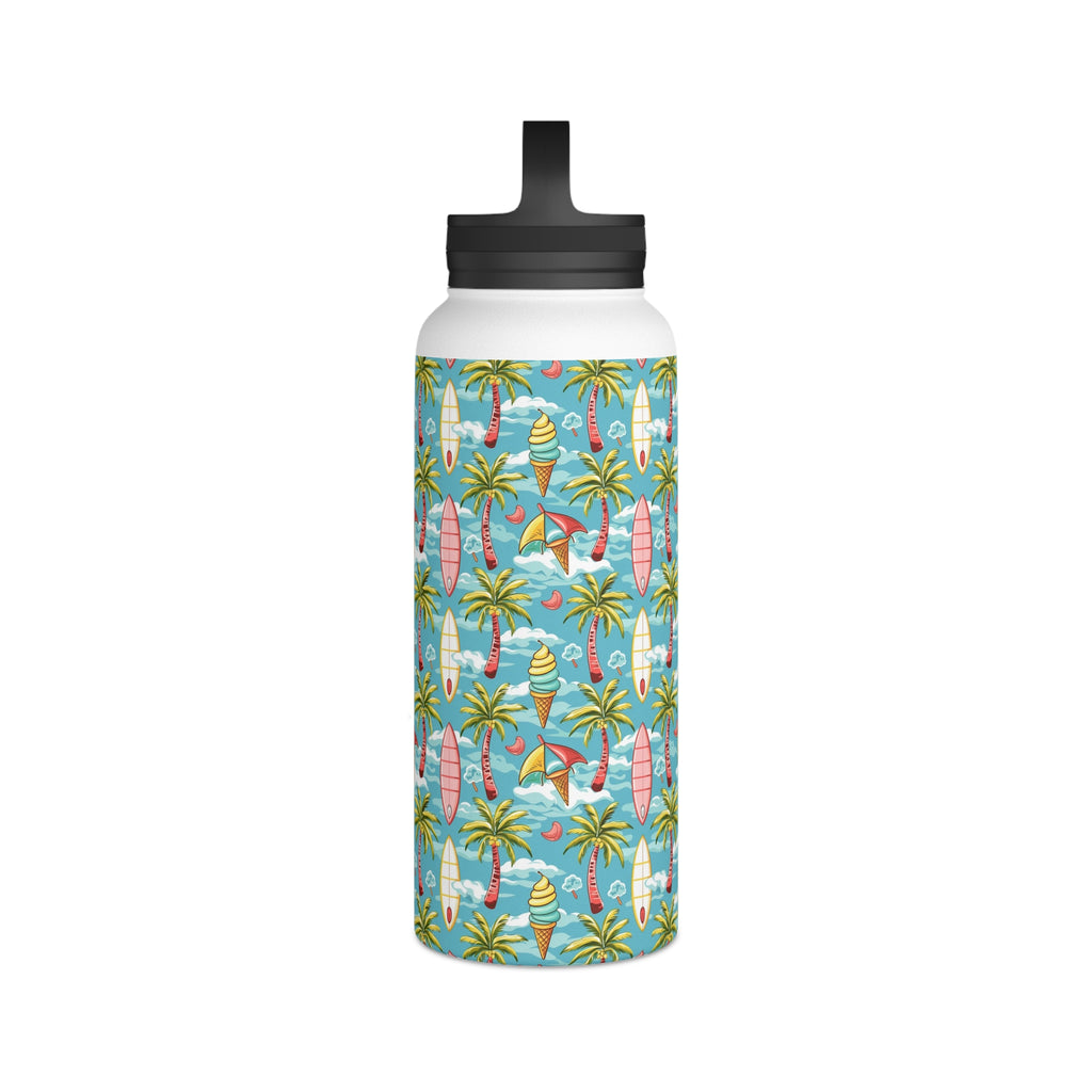 Summer Surf Stainless Steel Water Bottle, Handle Lid Stainless Steel Water Bottle With Handle Lid Globally Fulfilled Summer Surf