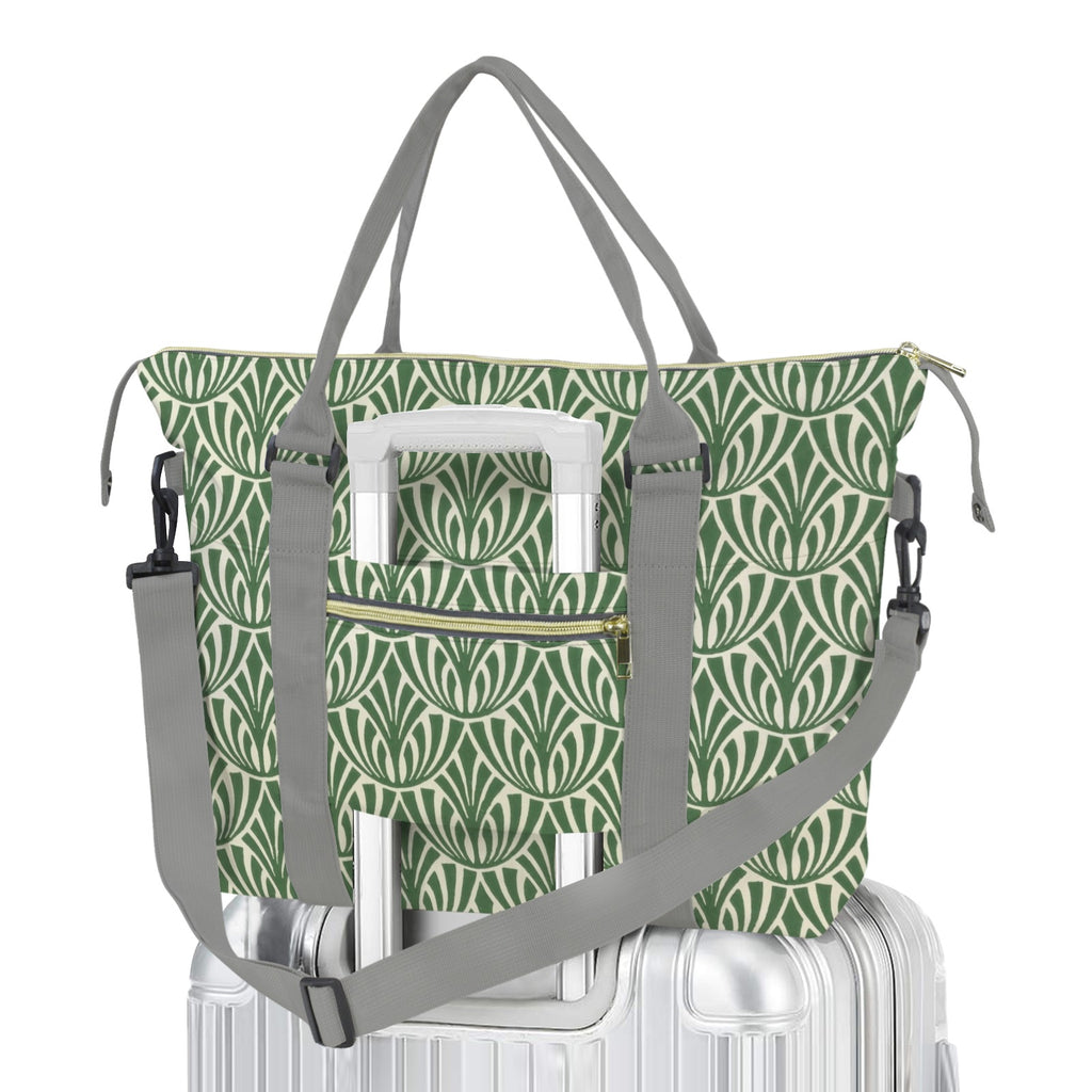 Green Pattern Duffle Bag-Simple (Model 1715) One Size Duffle Bag-Simple (1715)