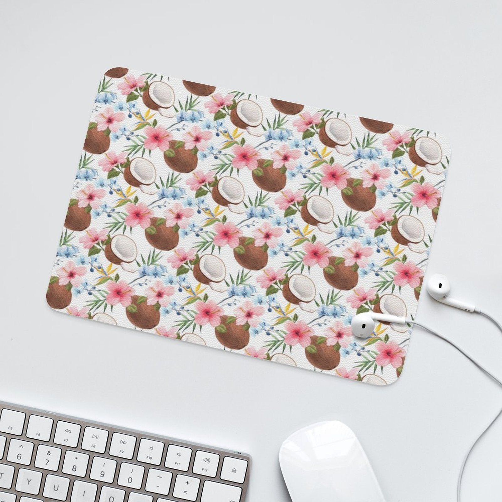 Coconuts Leather Mouse Pad Leather Mouse Pad Food Printed Offshore