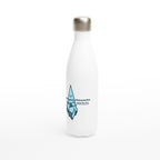 Ice-Osceles - White 17oz Stainless Steel Water Bottle White Water Bottle Globally Fulfilled Maths Science
