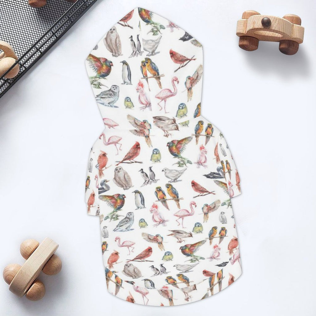 Birds Of A Feather Pet Hoodie (Small Size)