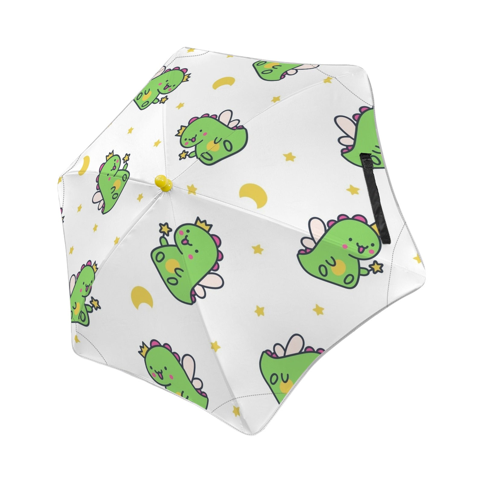 Dinosaur Fairy Kids Safe Round Corner Umbrella One Size Kids Safe Round Corner Umbrella animal Printed Offshore