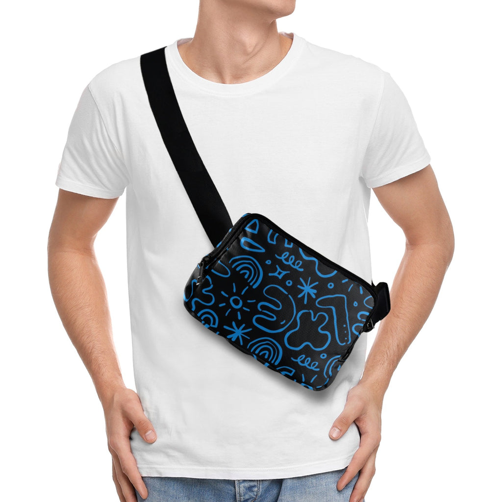Blue Squiggle - Belt Bag