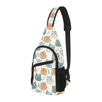 Cute Cat Faces Chest Bag Cross Body Chest Bag animal Printed Offshore