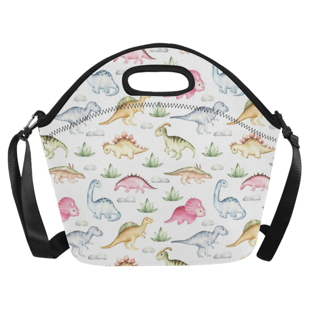 Dinosaur Garden - Neoprene Lunch Bag Neoprene Lunch Bag Printed Offshore