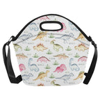Dinosaur Garden - Neoprene Lunch Bag Neoprene Lunch Bag Printed Offshore