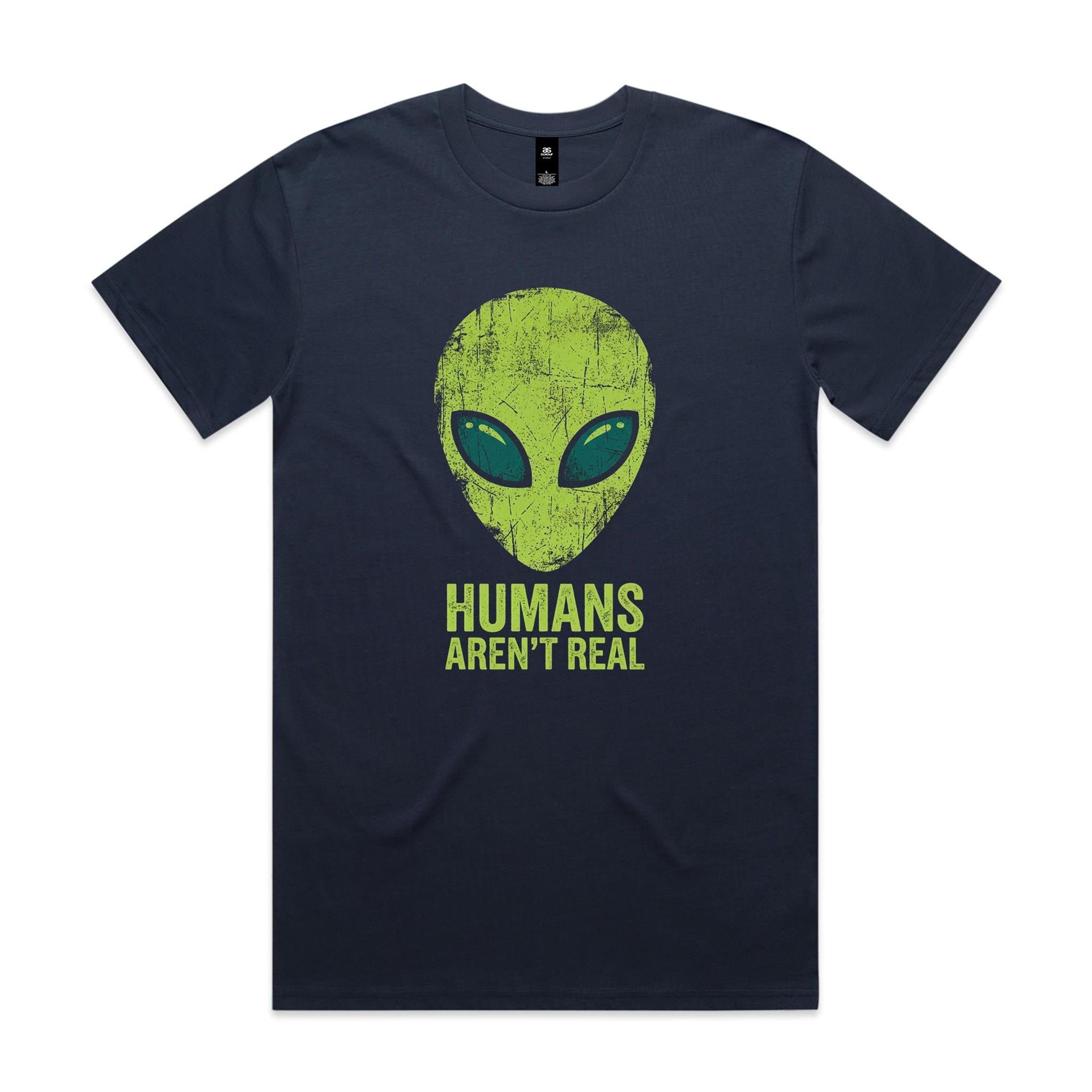 Alien, Humans Aren't Real Men's As Colour T-shirt