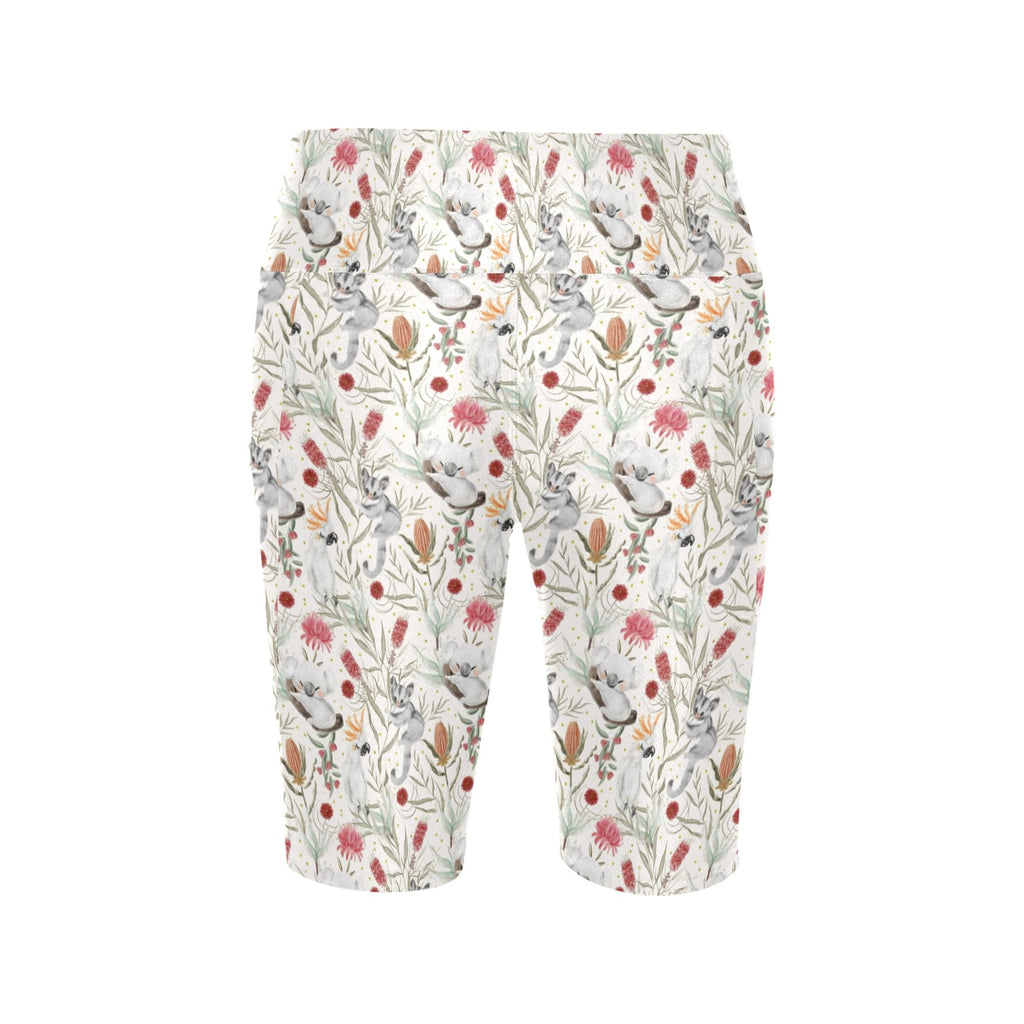 Australian Plants And Animals Women's Bike Shorts With Side Pockets